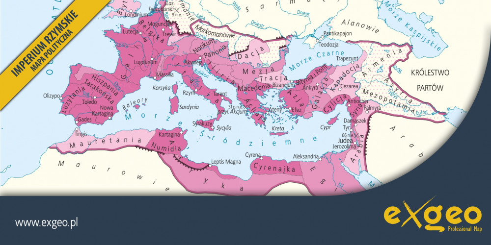 Imperium Rzymskie, III wiek, mapa polityczna, mapy historyczne, kartografia, usługi ,exgeo