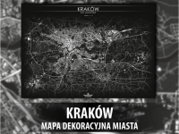 KRAKÓW | Mapa dekoracyjna miasta