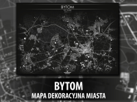 BYTOM | Mapa dekoracyjna miasta