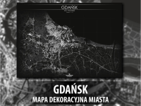 GDAŃSK | Mapa dekoracyjna miasta