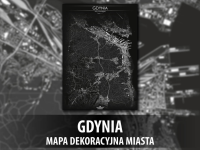 GDYNIA | Mapa dekoracyjna miasta