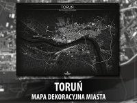 TORUŃ | Mapa dekoracyjna miasta