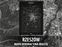 RZESZÓW | Mapa dekoracyjna miasta
